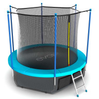  Батут с внутренней сеткой и лестницей EVO JUMP Internal 12ft (Wave)